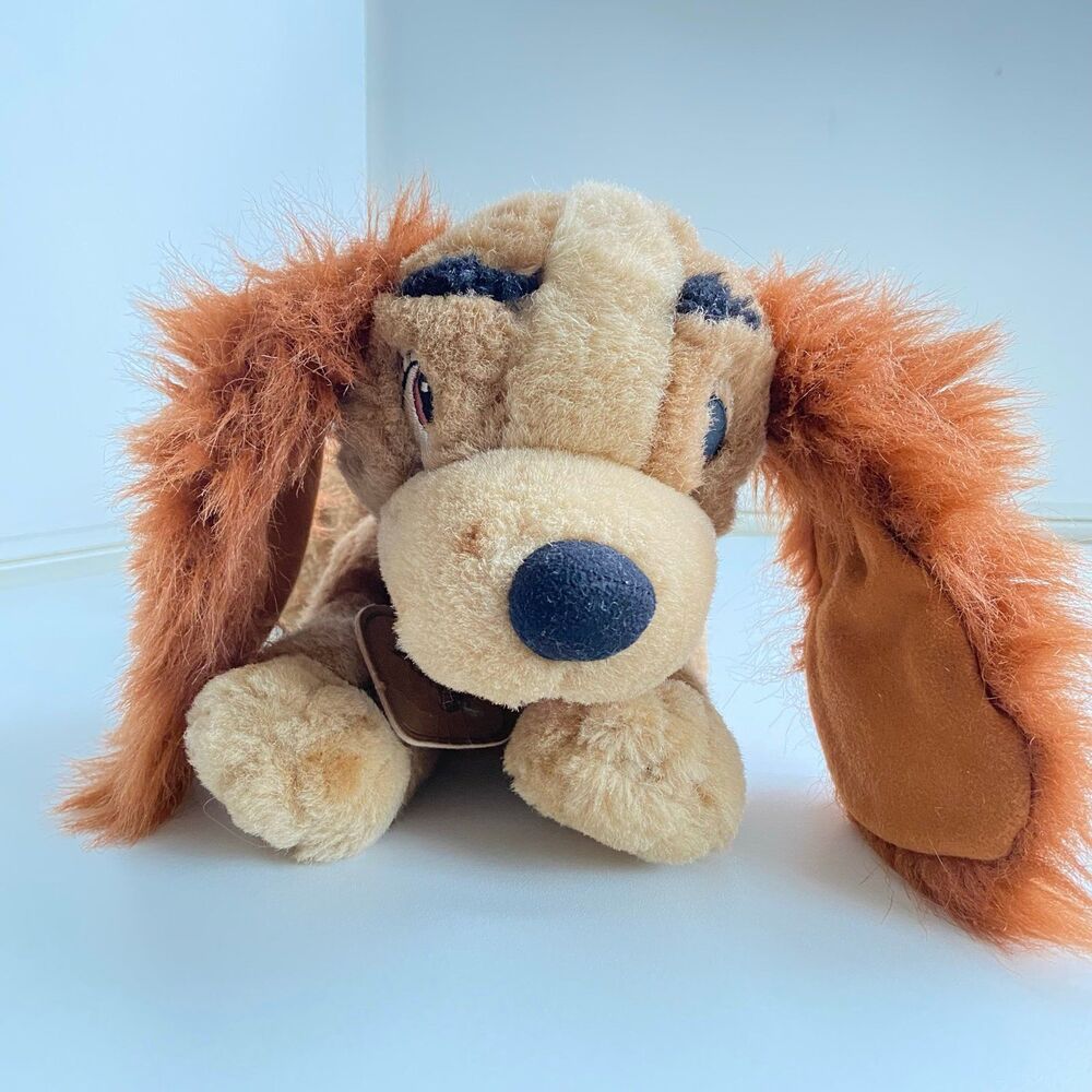 Vintage Lady From Lady and the Tramp Dog Plush Disney Store Cocker spaniel